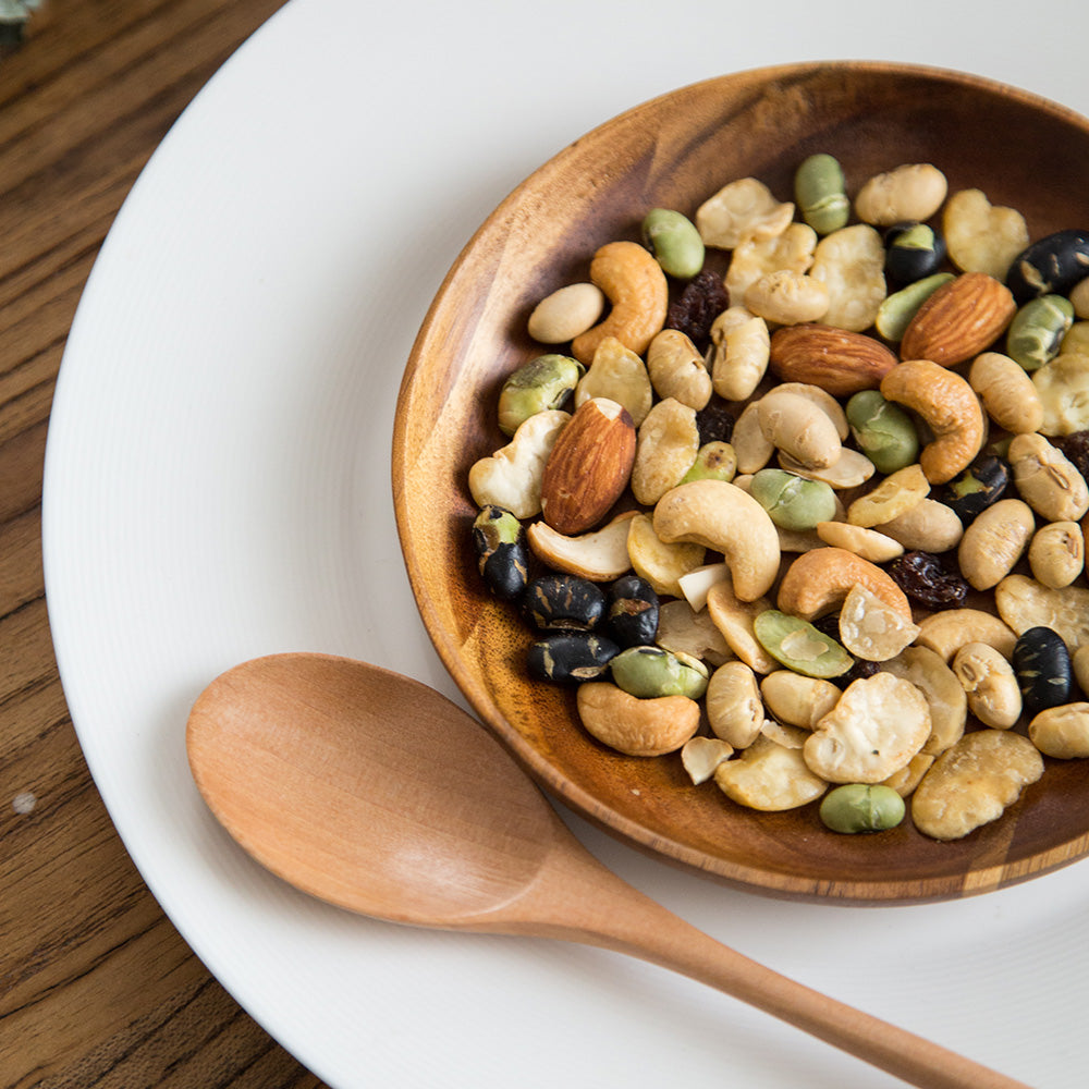 Wooden Tray Dinner Plate Set