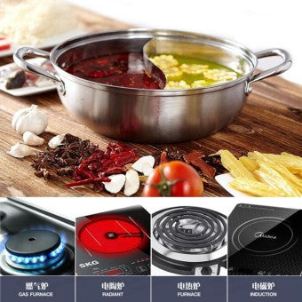 Dual Site Cooking Pot